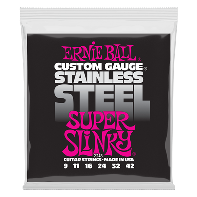 Ernie Ball Stainless Steel Super Slinky Set 9-42