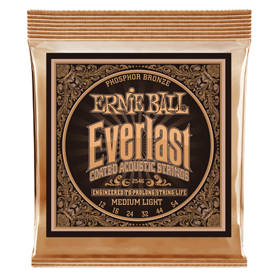 Ernie Ball Phosphor Bronze Everlast Coated Ml 12-54