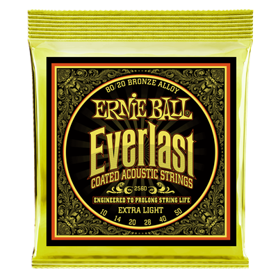 Ernie Ball 80/20 Bronze Everlast Coated Extra Light 10-50