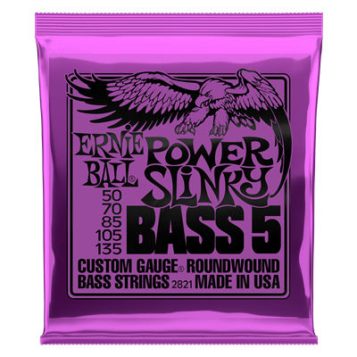 Ernie Ball 5-String Power Slinky Bass Set 50-135