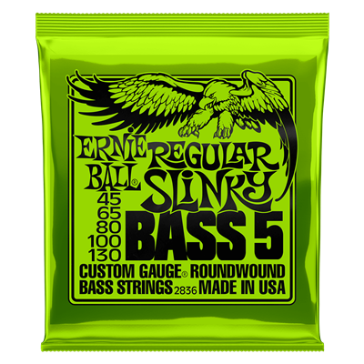 Ernie Ball 5-String Regular Slinky Bass Set 45-130