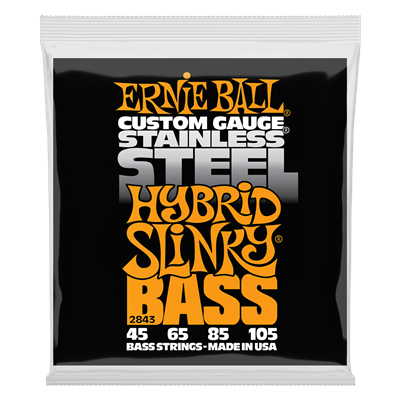 Ernie Ball Stainless Steel Regular Wound Hybrid 45 - 105