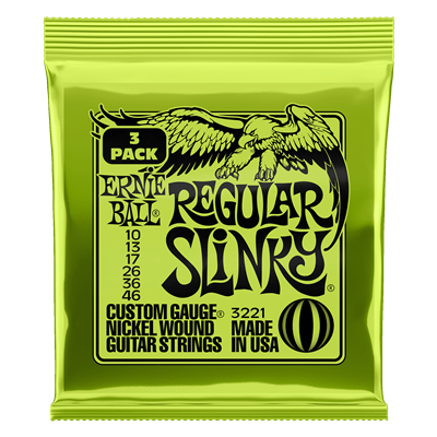 Ernie Ball Regular Slinky 10-46 (3 Set Pack)