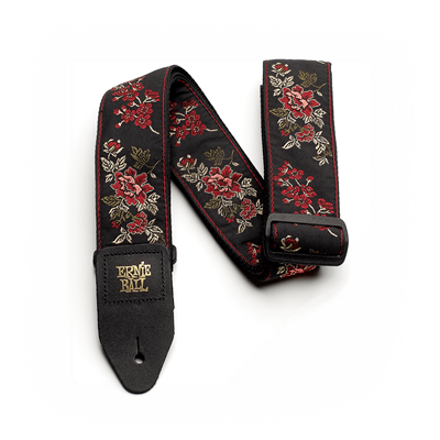 Ernie Ball Strap Classic Jacquard Red Rose
