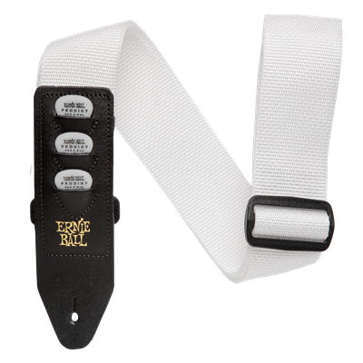 Ernie Ball Pickholder Strap - White