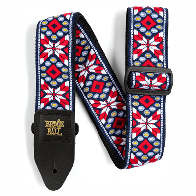Ernie Ball Strap Jacquard Taos Fire Red