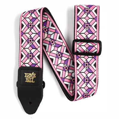 Ernie Ball Strap Jacquard Kaleidoscope Pink