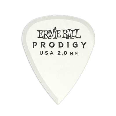 Ernie Ball Prodigy Picks 6-Pack 2.0Mm - White