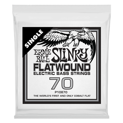 Ernie Ball .070 Cobalt Flatwound Electric Bass Single