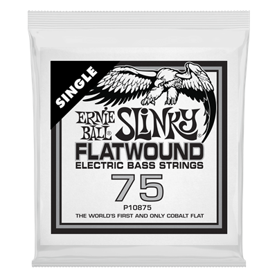 Ernie Ball .075 Cobalt Flatwound Electric Bass Single