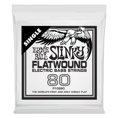Ernie Ball .080 Cobalt Flatwound Electric Bass Single