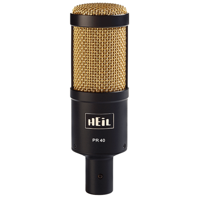 Heil Pr-40 Dynamic Studio Mic Large Diaphragm Black+Gold Mesh