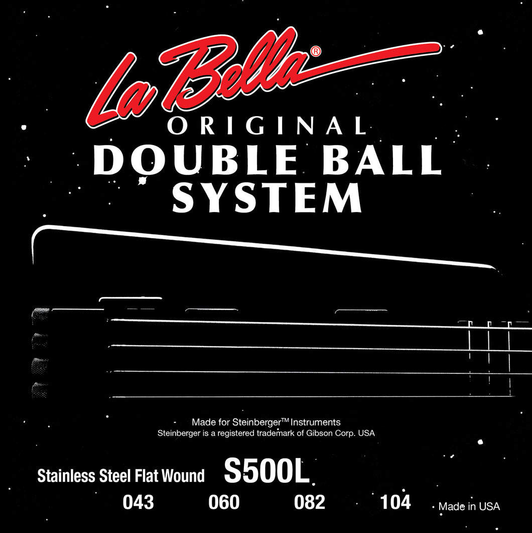La Bella S500L-B 5-String Stainless Steel Flat Wound 43/128