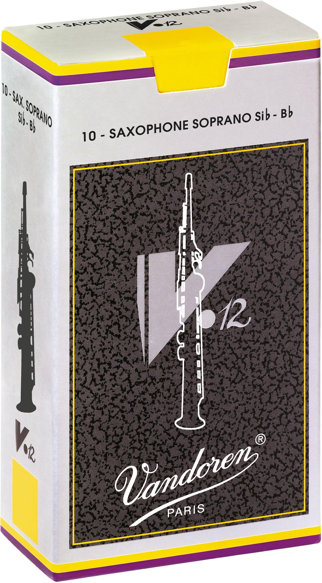 Vandoren V12 Soprano Sax, Box of 10 - Strength 4.5
