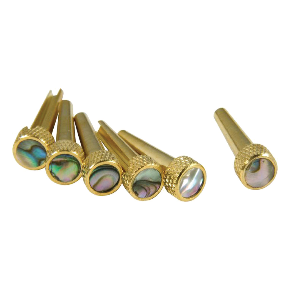D'Andrea Abalone Brass Tone Pins