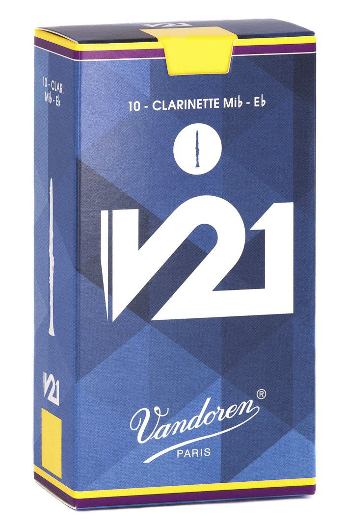 Vandoren V21 Eb Clarinet, Box of 10 - Strength 2.5