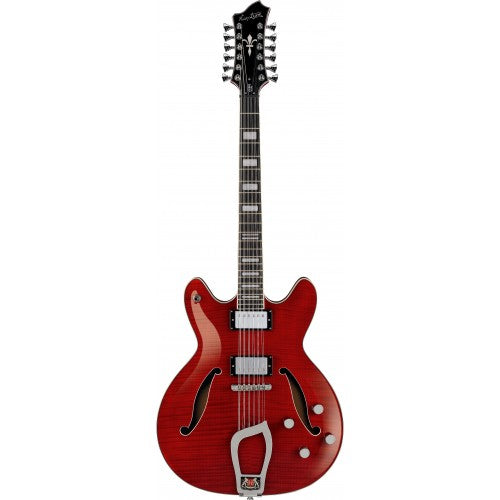 Hagstrom Viking Deluxe 12 String Wild Cherry Transparent