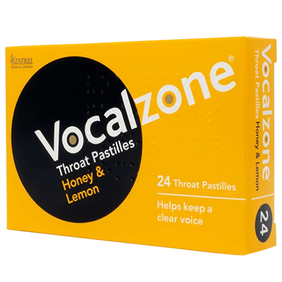 Vocalzone Throat Pastille - Honey And Lemon