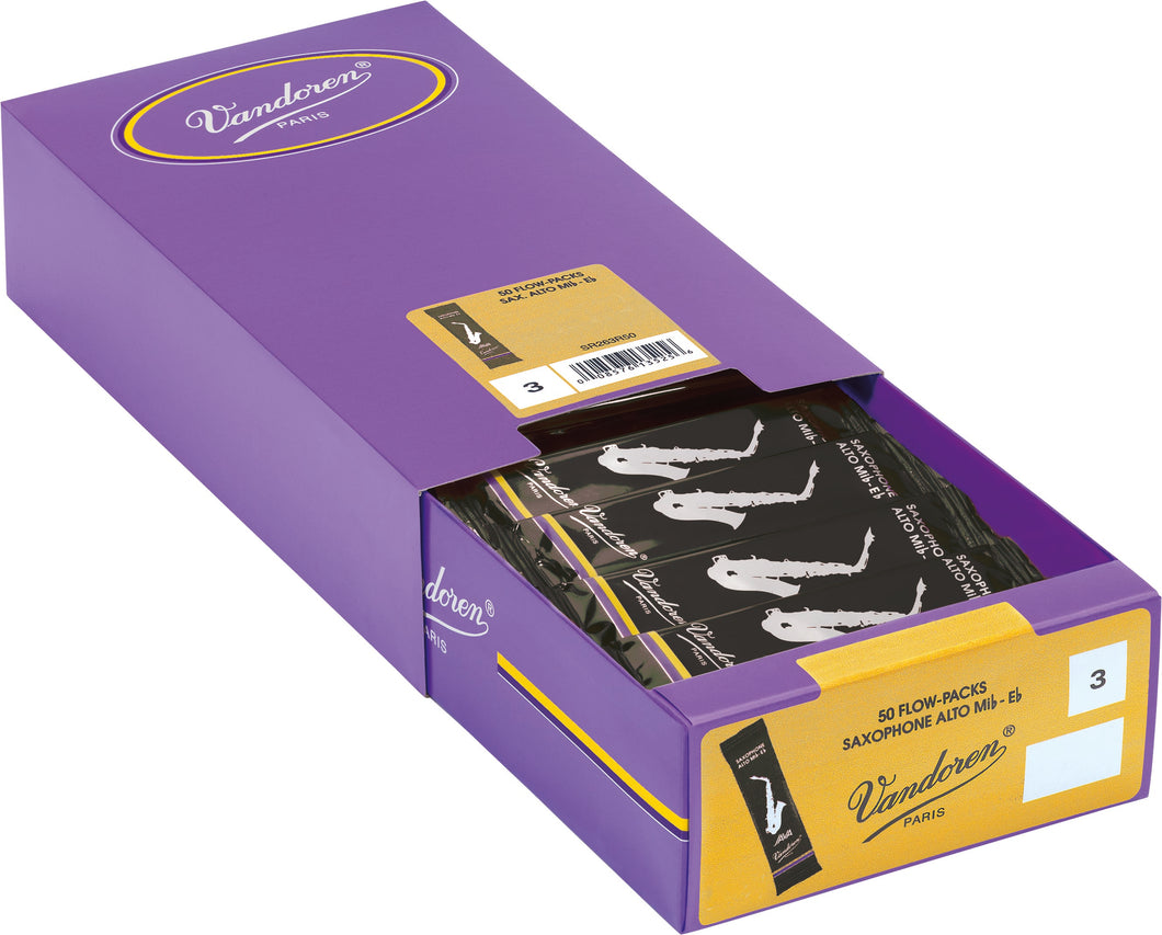 Vandoren ZZ Jazz Alto Sax, Box of 50 - Strength 2