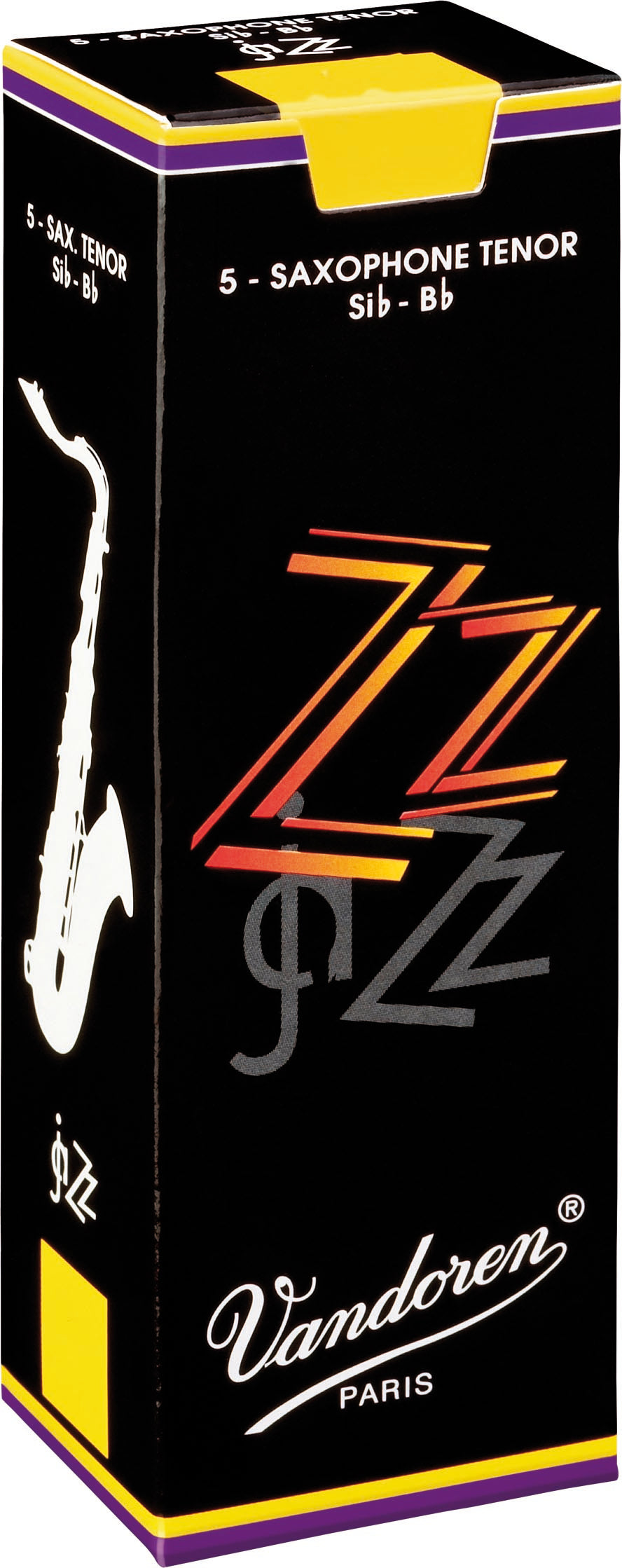 Vandoren ZZ Jazz Tenor Sax, Box of 5 - Strength 3